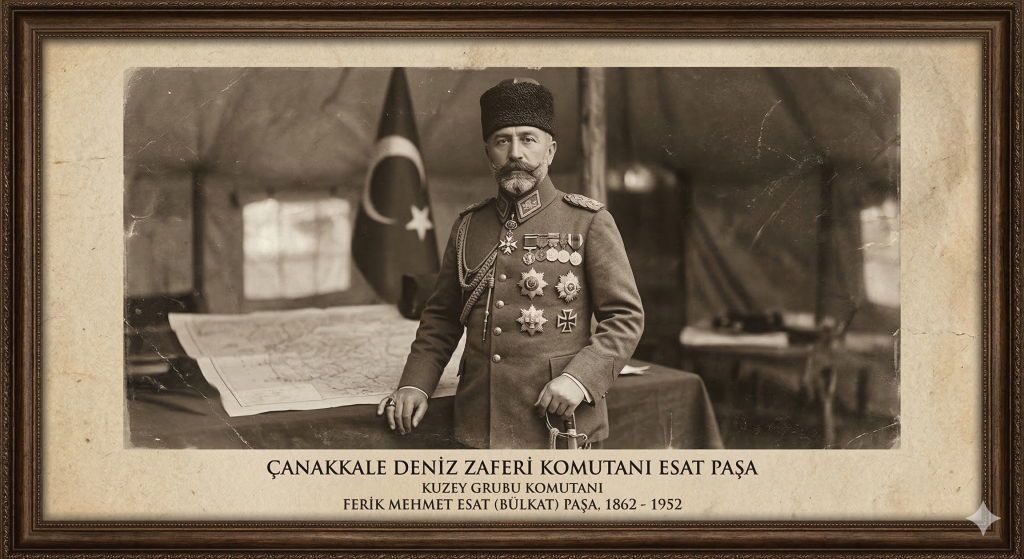 canakkale-deniz-zaferi-komutani-esat-pasa-1-1024x559 18 Mart Çanakkale Zaferi ve Şehitleri Anma Günü: Çanakkale Geçilmez!